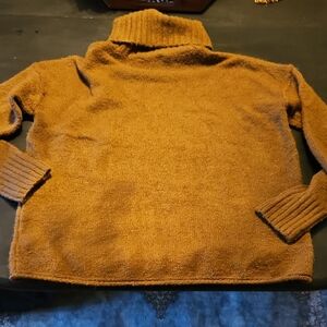 Women's Brown Turtleneck Sweater